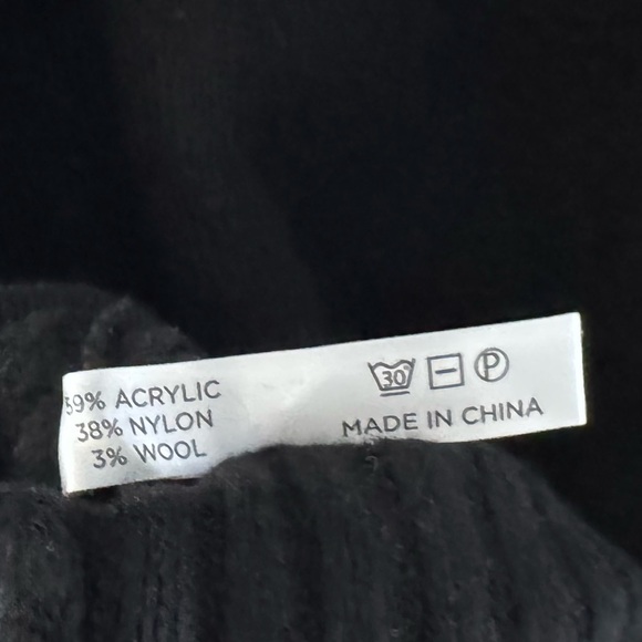 Tuckernuck Faris Pullover Sweater Womens XL Comfy Cozy Black Minimalist Chic NWT - Picture 12 of 14